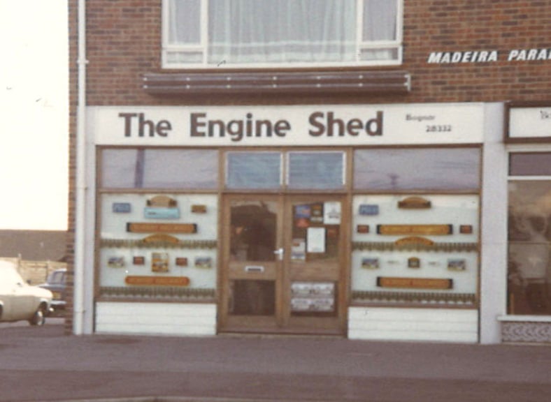 The original Engine Shed store in Madeira Parade, Bognor Regis.