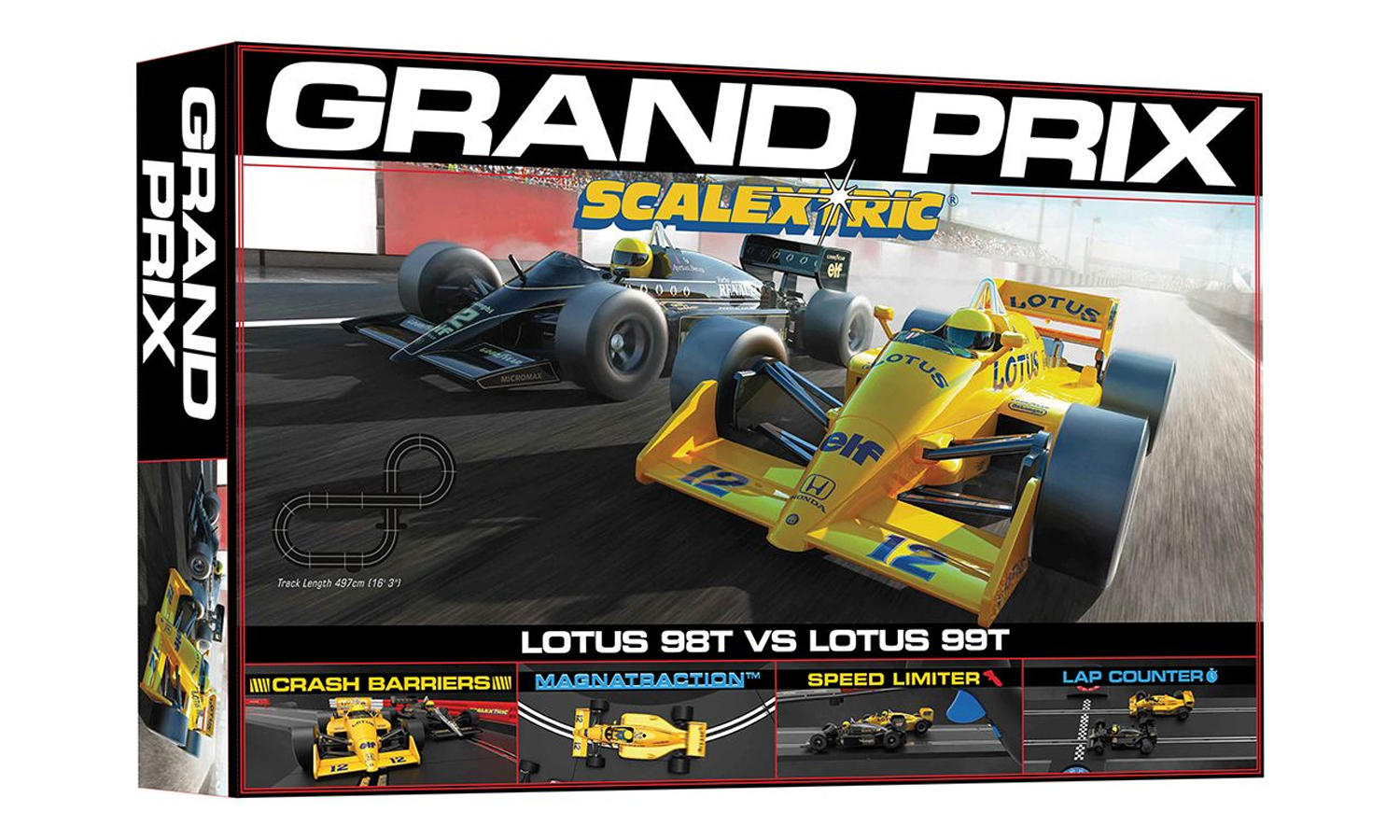 This Classic style Scalextric Slot Car Starter Set was released in 2023, inspired by sets from yesteryear.