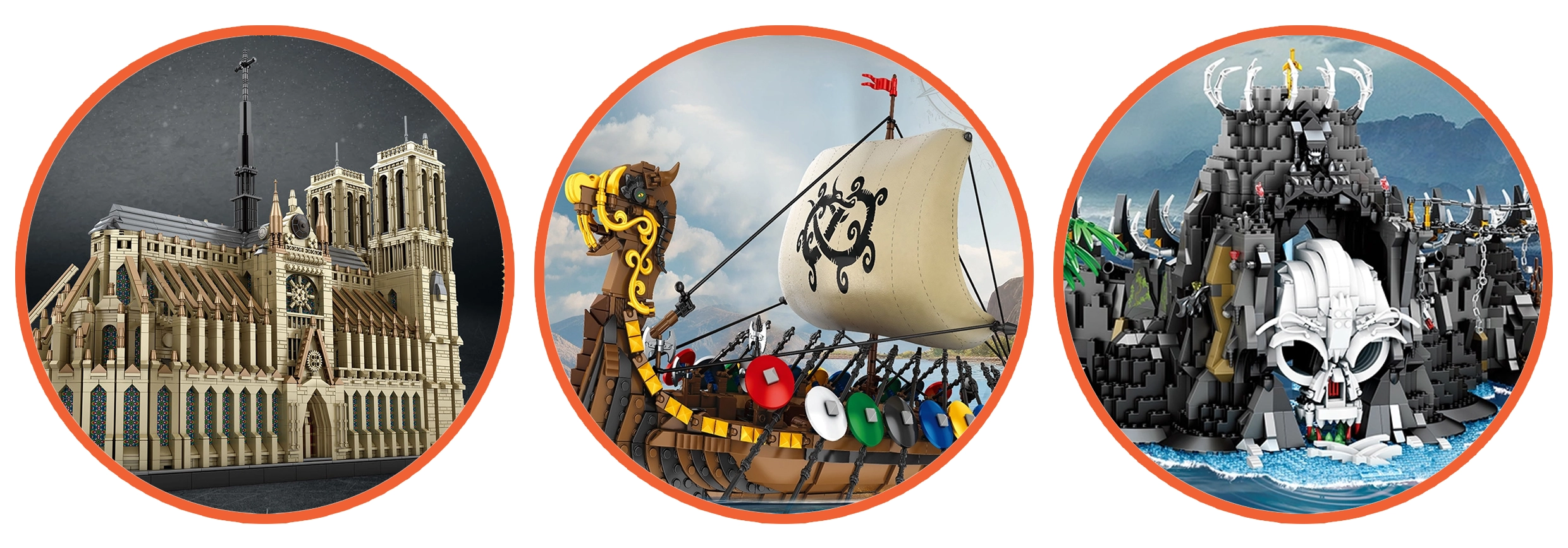 Explore architectural landmarks, classic ships, fantasy scenes, and much, much more.